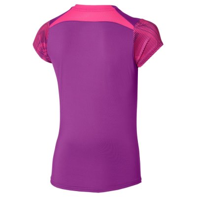 Camisa Mizuno Charge Printed Tee Mujer - Morados - Chile M160MWYHKA
